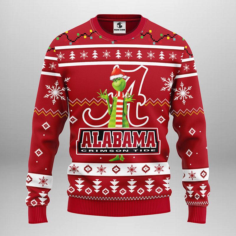 Alabama Crimson Tide Funny Grinch Ugly Sweater