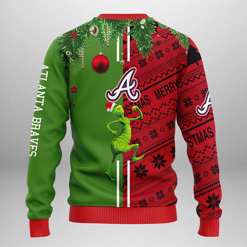 Atlanta Braves Grinch  Scooby doo Ugly Sweater