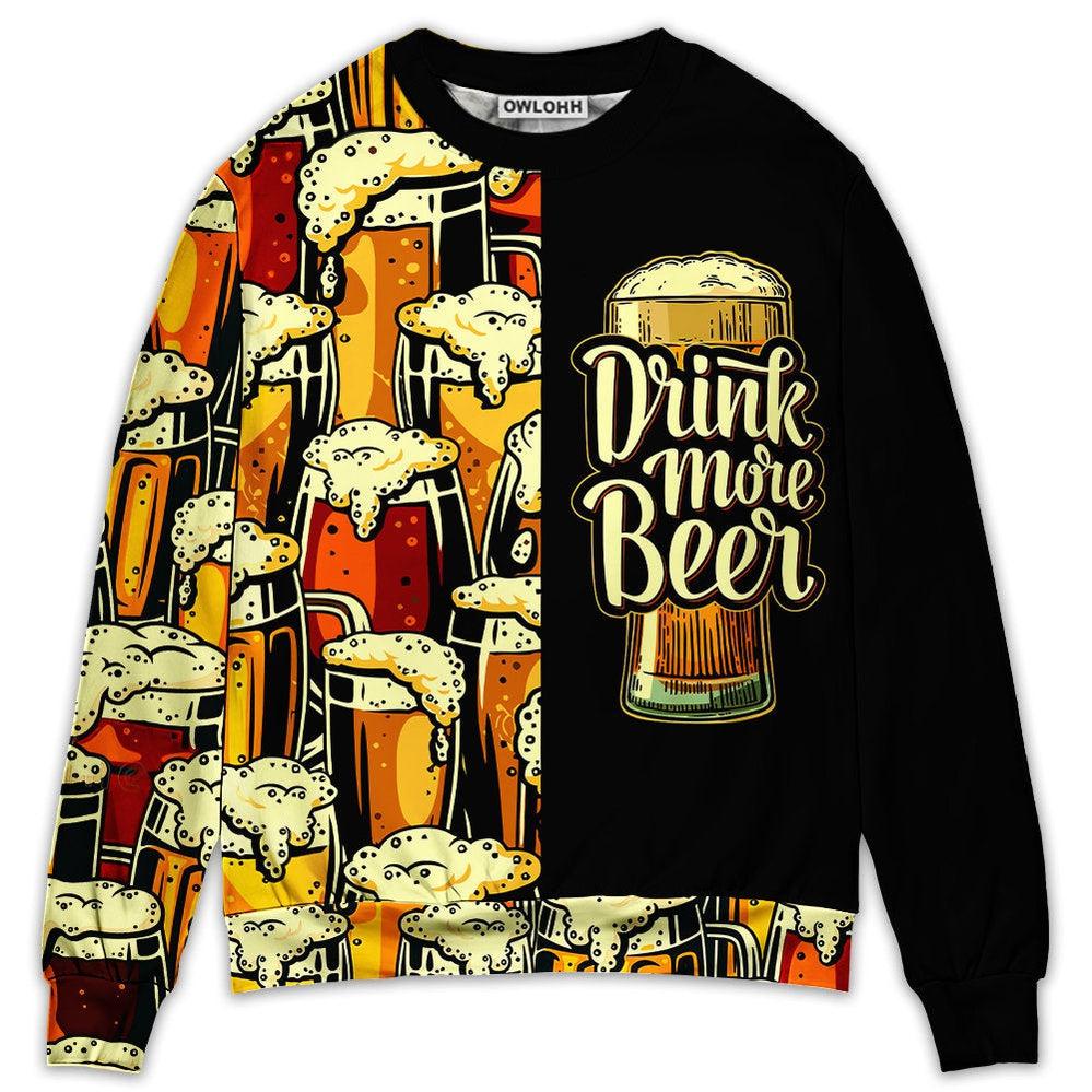 Beer Favorite Drink More Beer Ugly Sweater