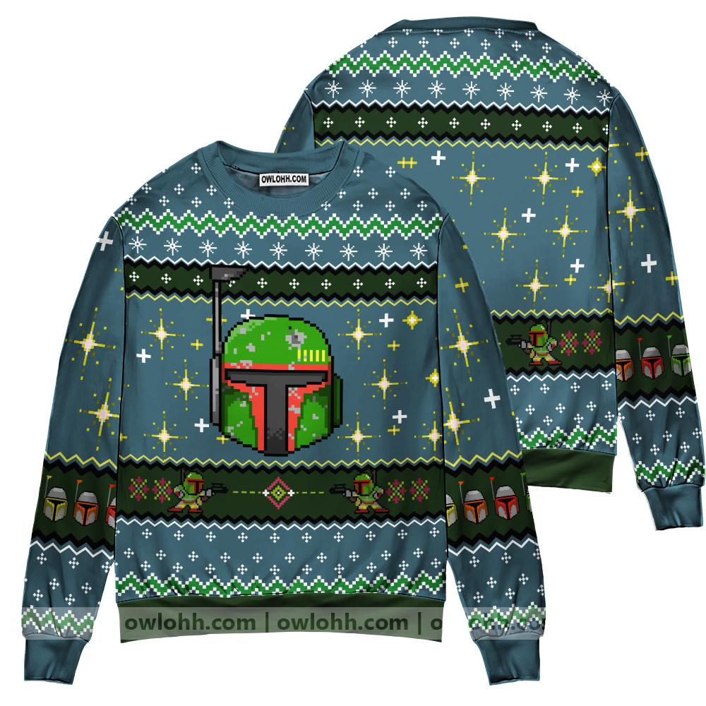 Boba Fett Ugly Sweater Party Ugly Sweater