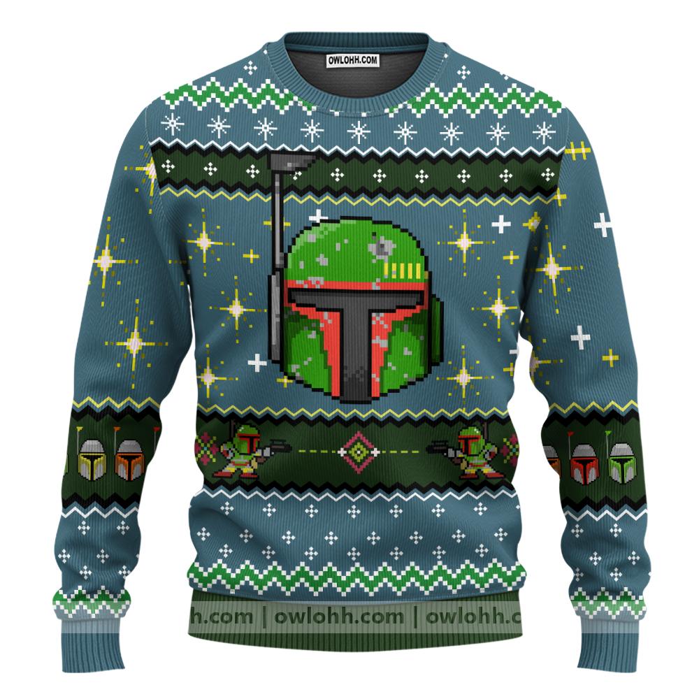 Boba Fett Ugly Sweater Party Ugly Sweater