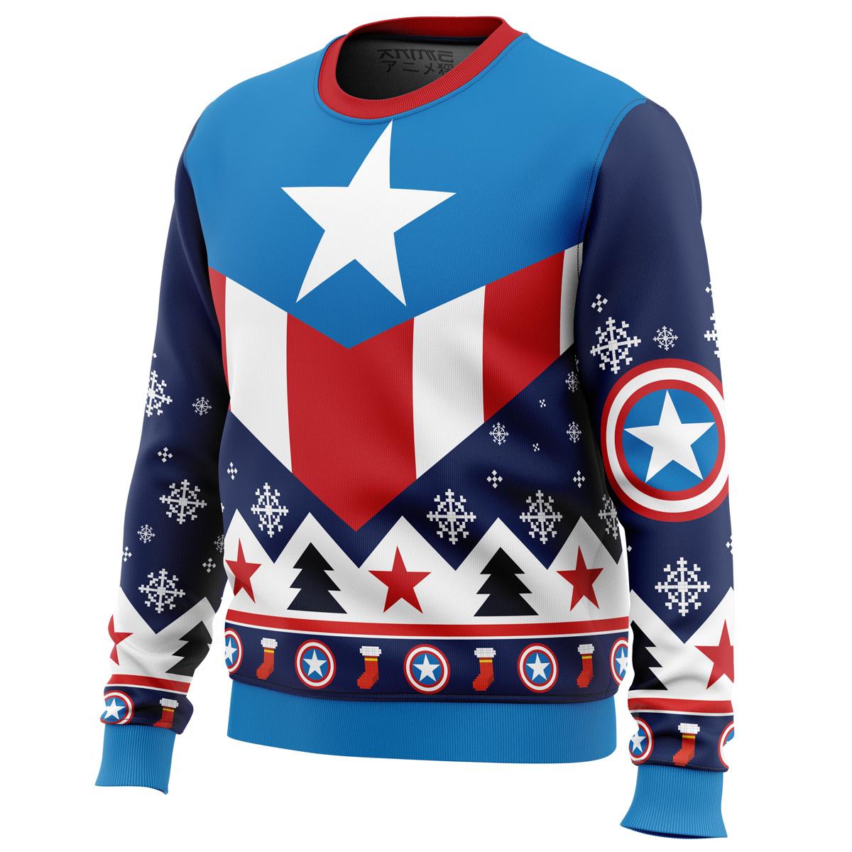 Captain America Ugly Sweater