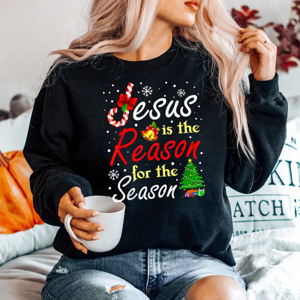 Christian Jesus The Reason Christmas Stocking Stuffer Shirt