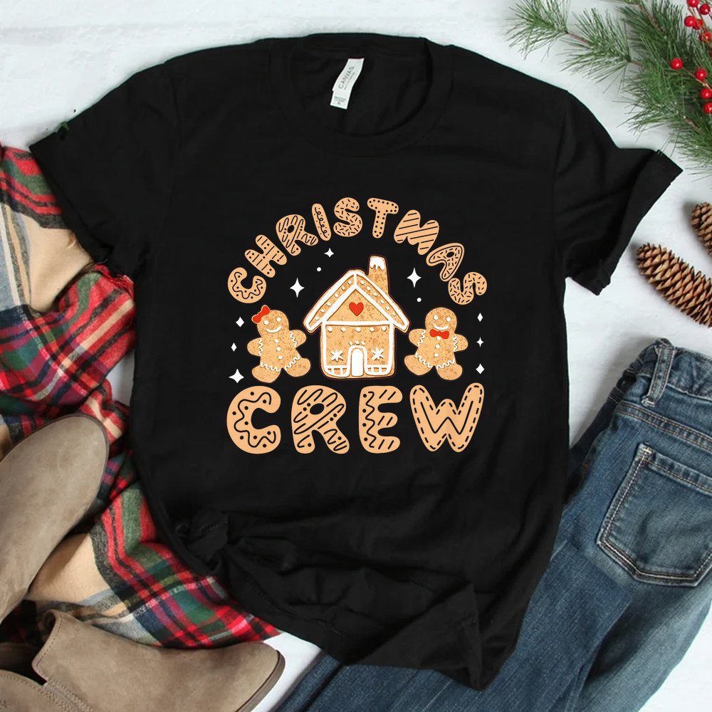 Christmas Crew Funny Holiday Gingerbread Man Shirt