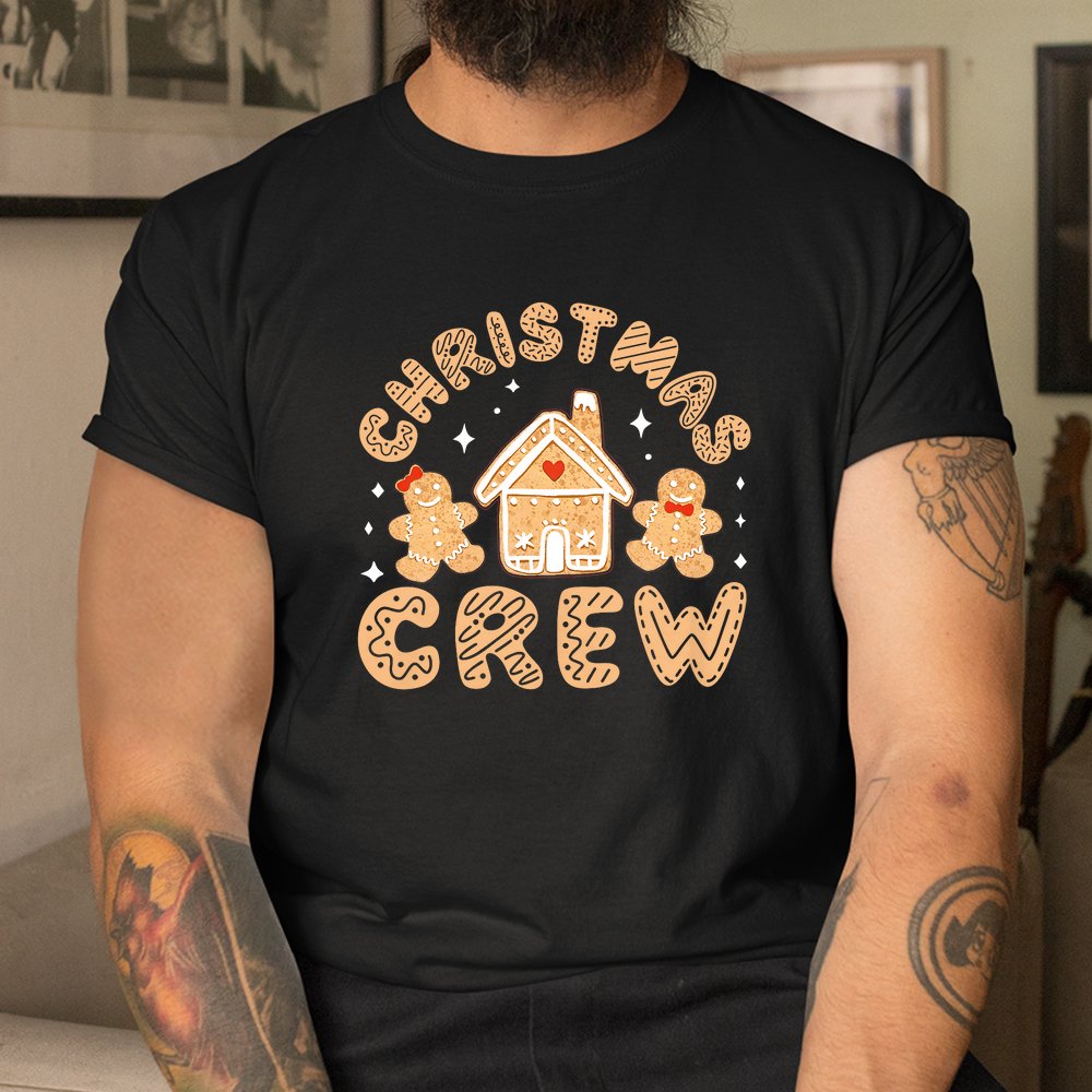 Christmas Crew Funny Holiday Gingerbread Man Shirt