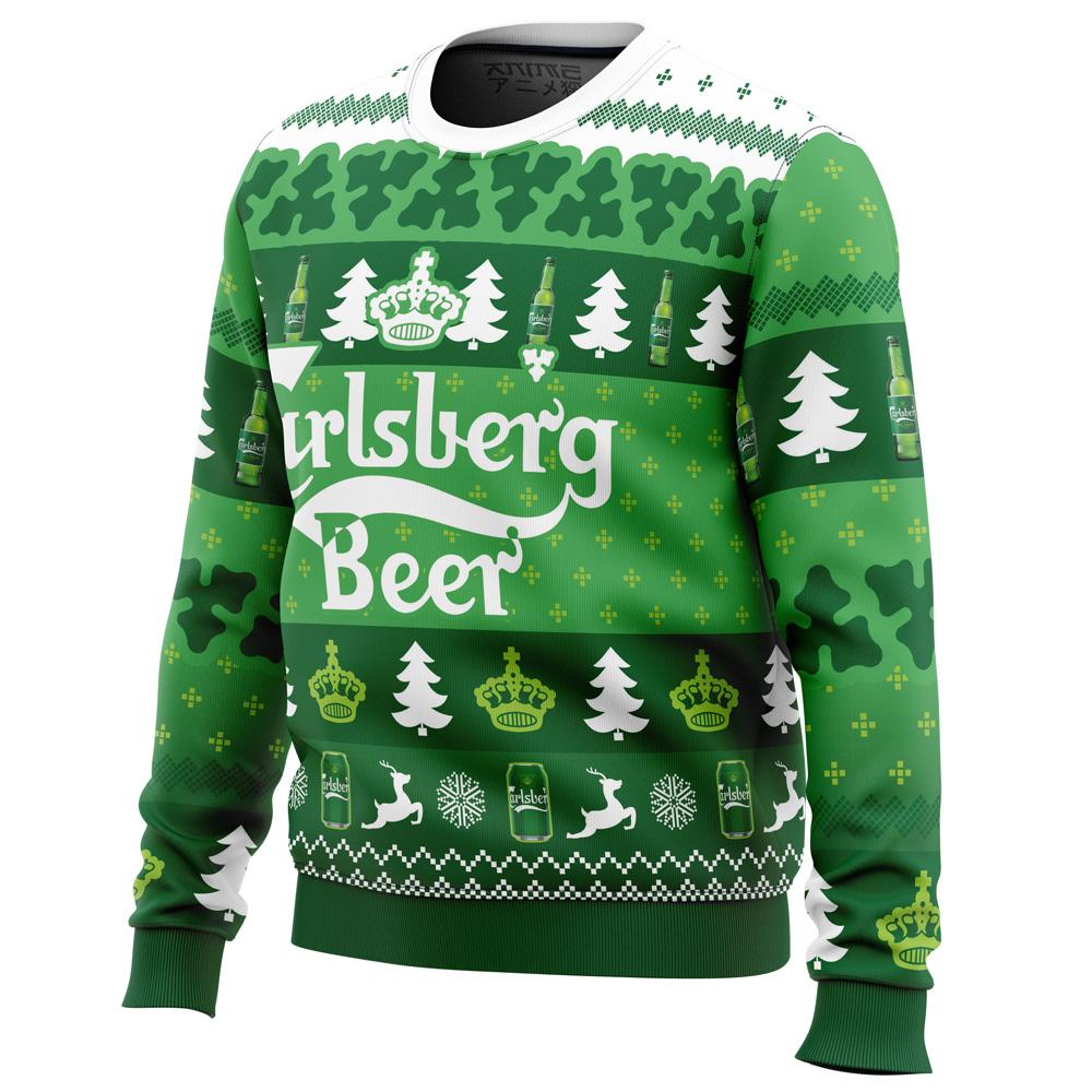 Christmas Drink Carlsberg Beer Ugly Sweater