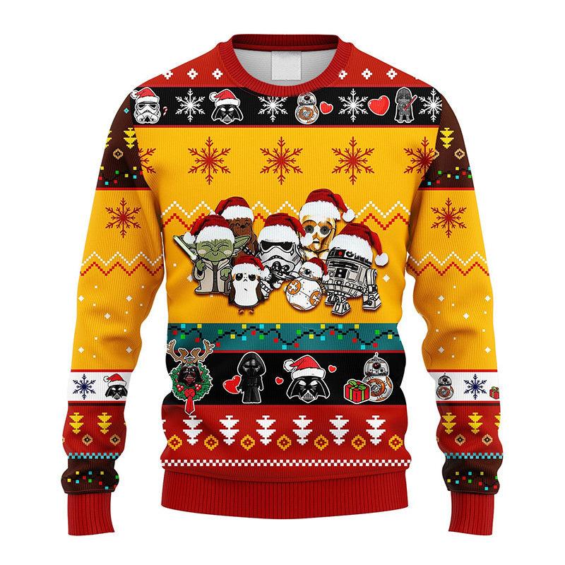 Christmas Vibes Star Wars Characters Ugly Sweater