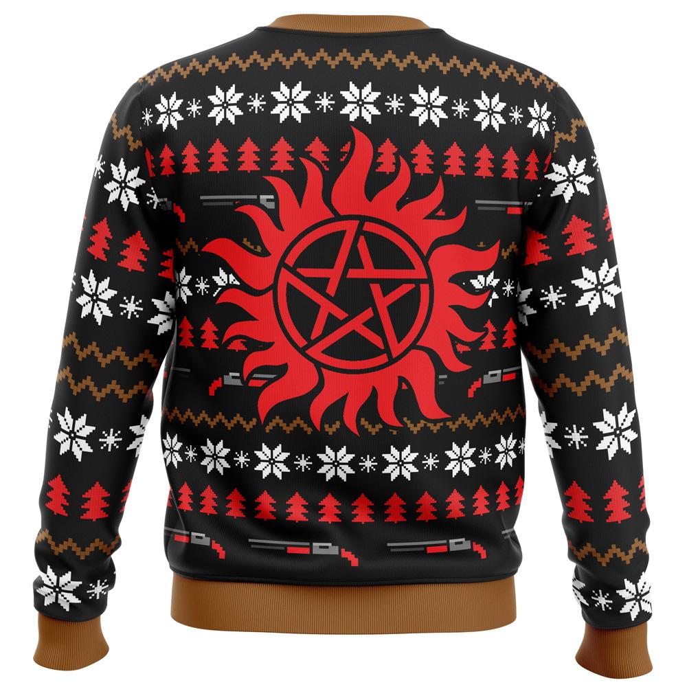 Christmas with the Winchesters Supernatural Ugly Sweater