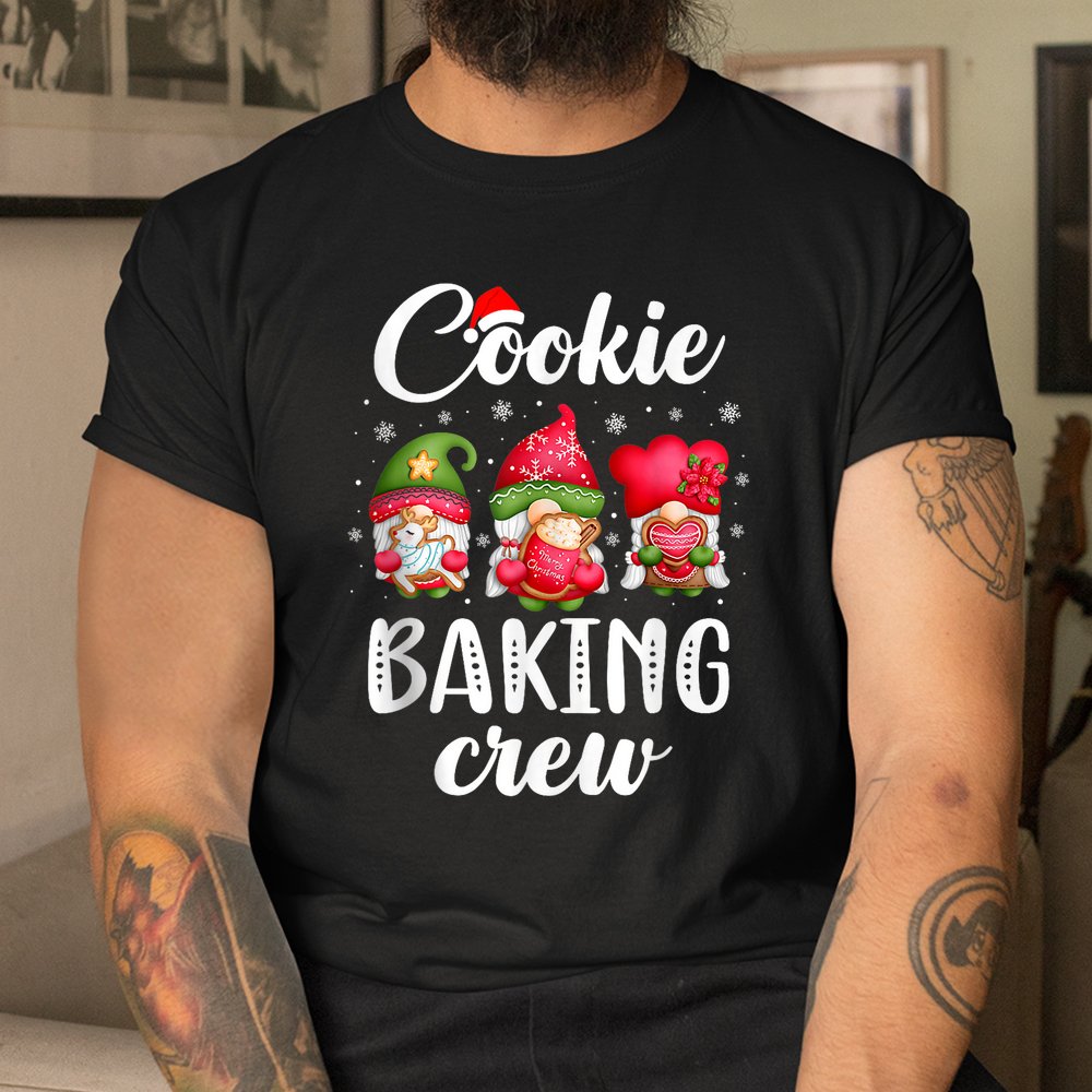 Cookie Baking Crew Pajamas Christmas Gnomes Shirt
