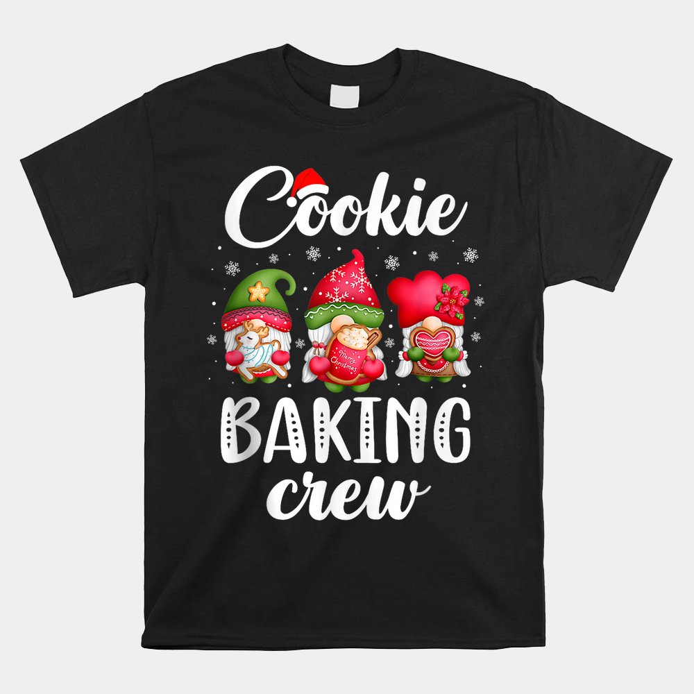 Cookie Baking Crew Pajamas Christmas Gnomes Shirt