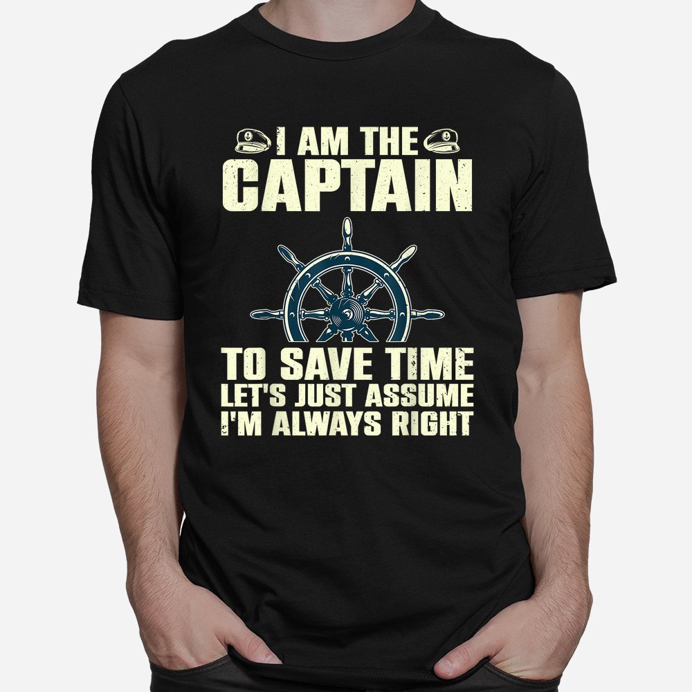 Cool Captain Boat First Mate Ship Boating Shirt
