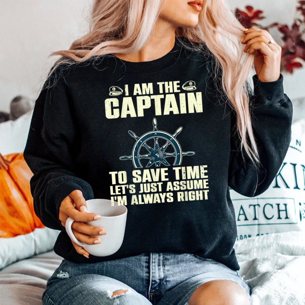 Cool Captain Boat First Mate Ship Boating Shirt