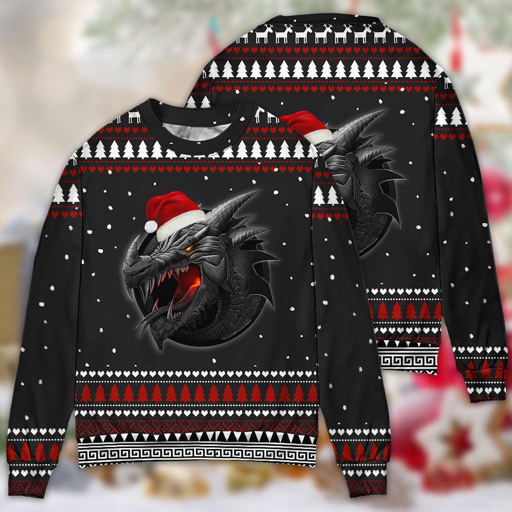 Dragon Merry Christmas Stronger Ugly Sweater
