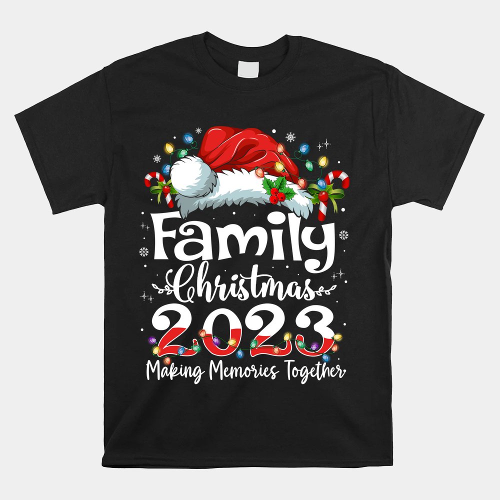 Family Christmas 2023 Matching Squad Santa Elf Funny Xmas Shirt