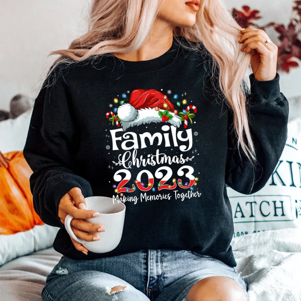 Family Christmas 2023 Matching Squad Santa Elf Shirt