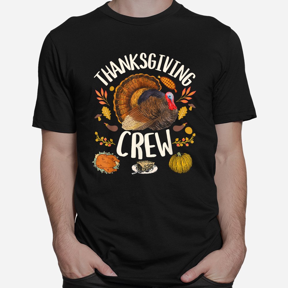 Family Thanksgiving Crew Turkey Day Couple Group Matching Shirt