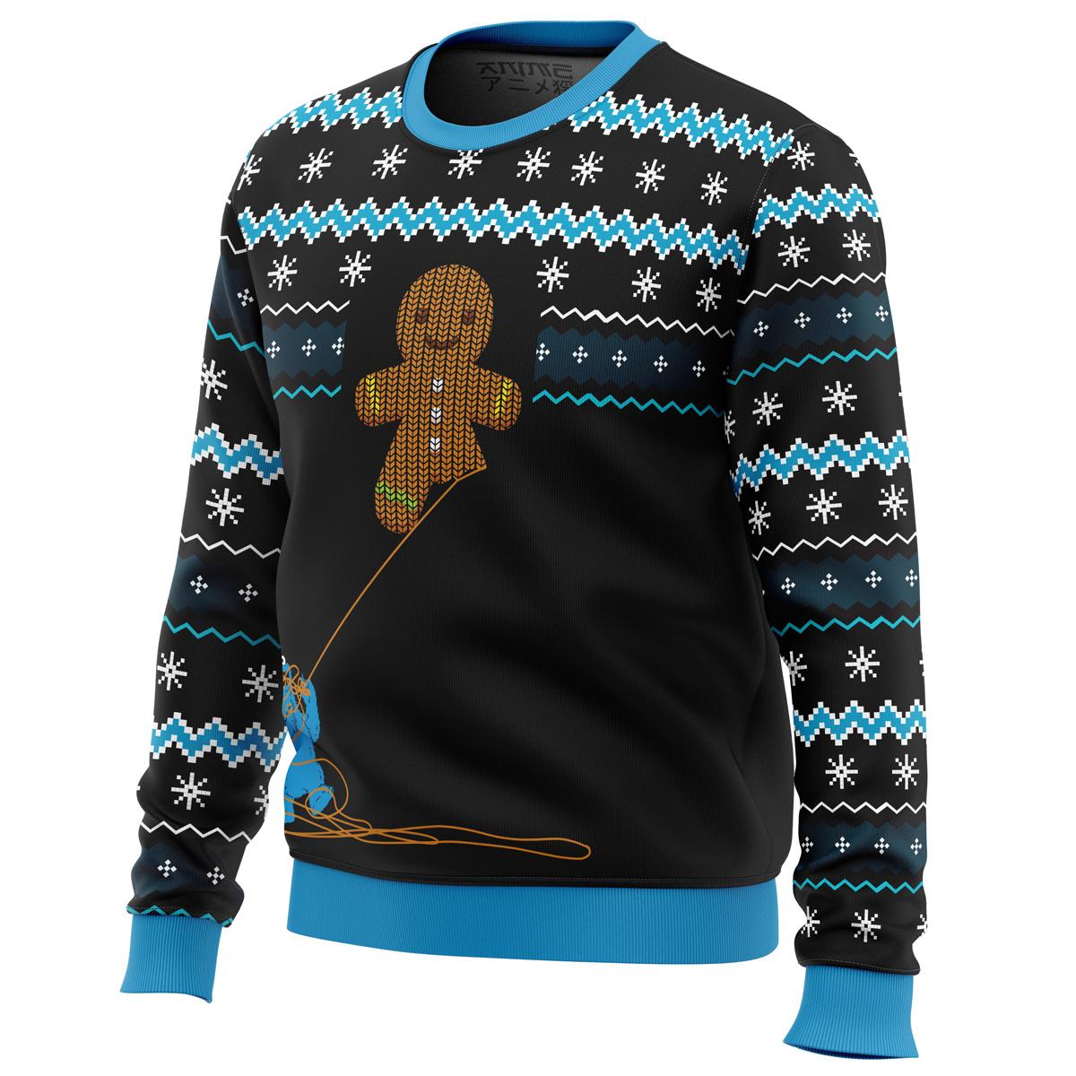 Gingerbread Cookie Monster Ugly Sweater