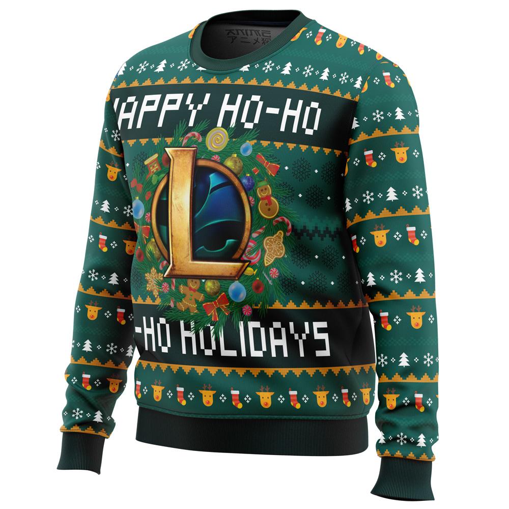Happy Ho Ho Ho Holidays League of Legends Ugly Sweater