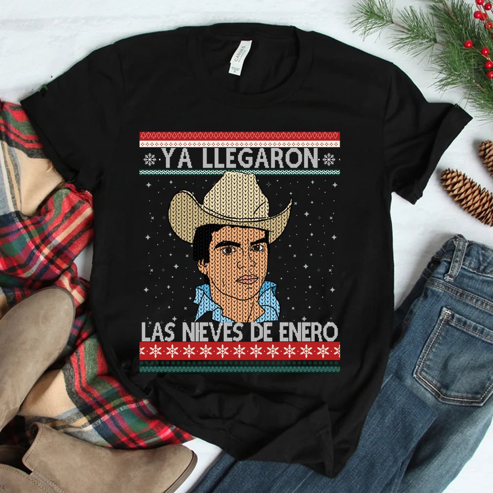 Las Nieves De Enero El Rey Del Corrido Mexican Christmas Shirt