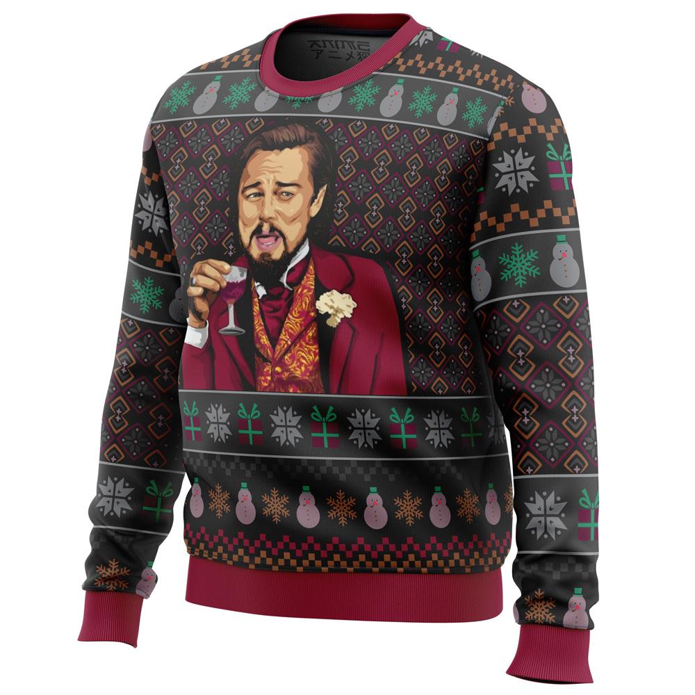 Laughing Leo DiCaprio Meme Ugly Sweater