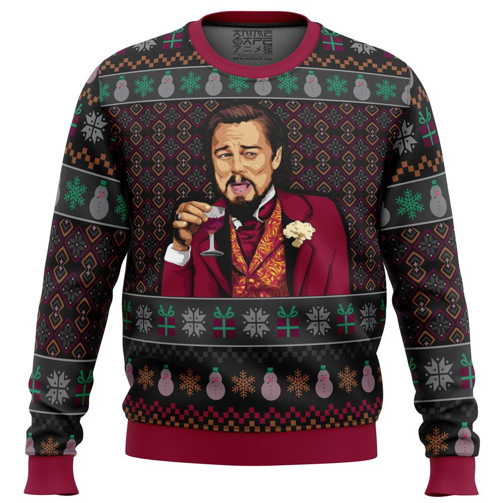 Laughing Leo DiCaprio Meme Ugly Sweater