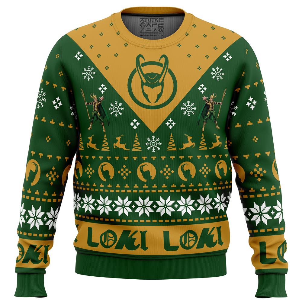 Let Earth Receive Her King Loki Marvel Ugly Sweater