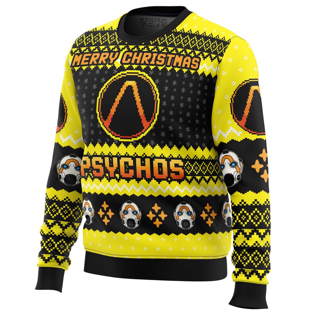Merry Christmas Psychos Borderlands Ugly Sweater