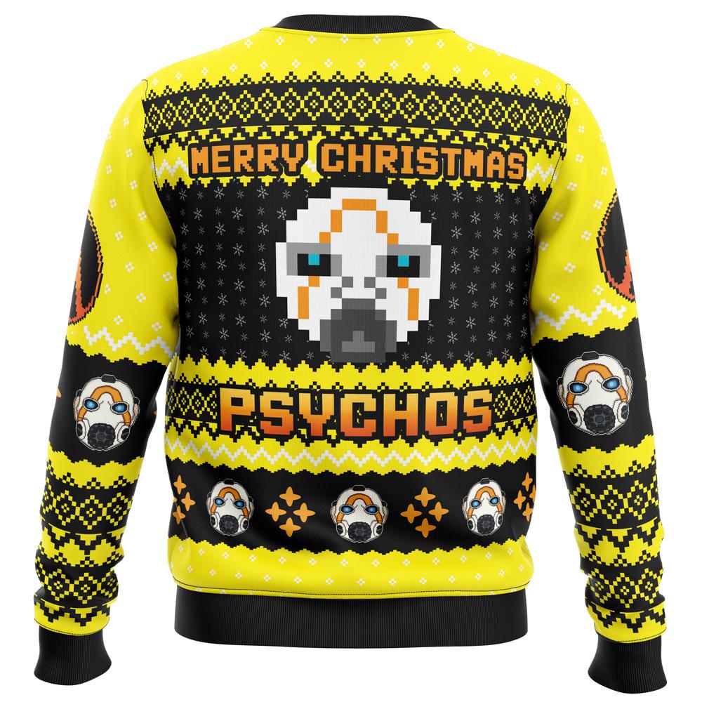 Merry Christmas Psychos Borderlands Ugly Sweater