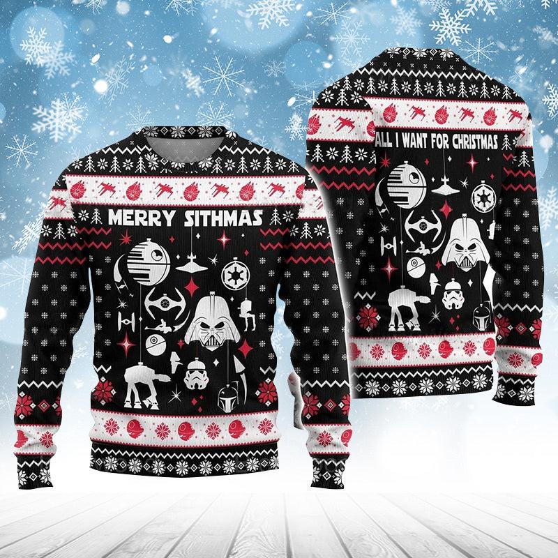 Merry Sithmas Darth Vader Ugly Sweater