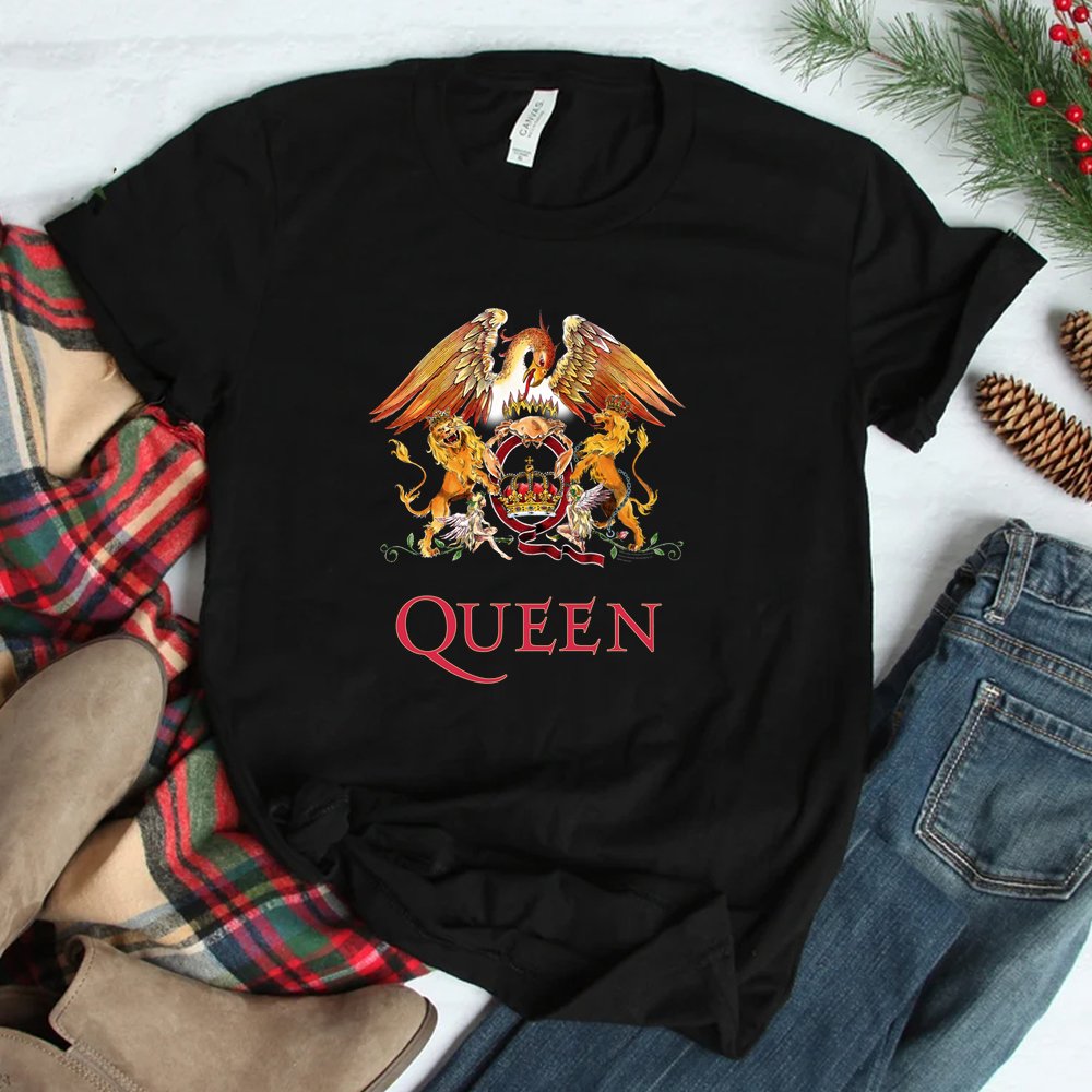 Queen Rock Music Band Logo By Rock Off Shirt
