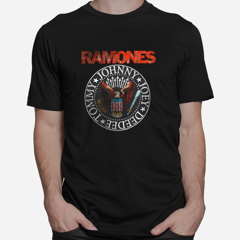 Ramones VINTAGE EAGLE SEAL Rock Music Band Shirt