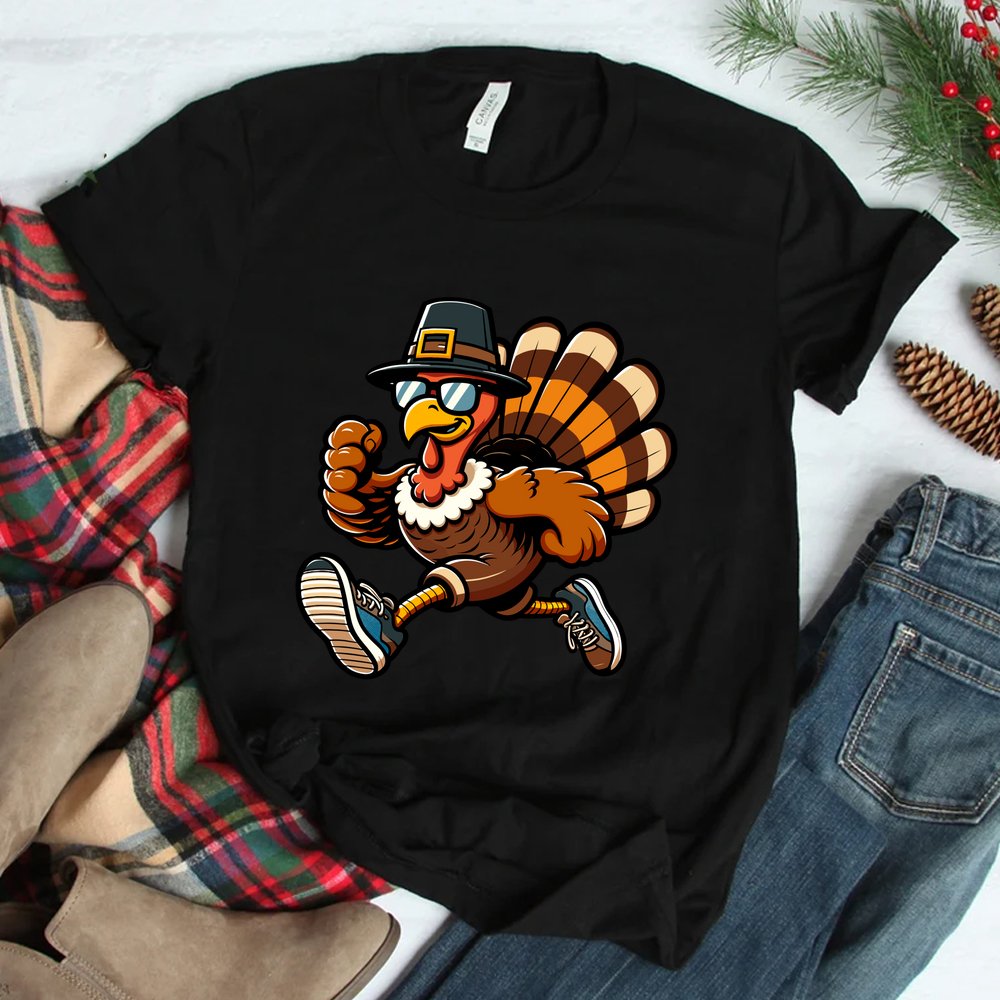 Running Turkey Turkey Trot Running Thanksgiving Shirt