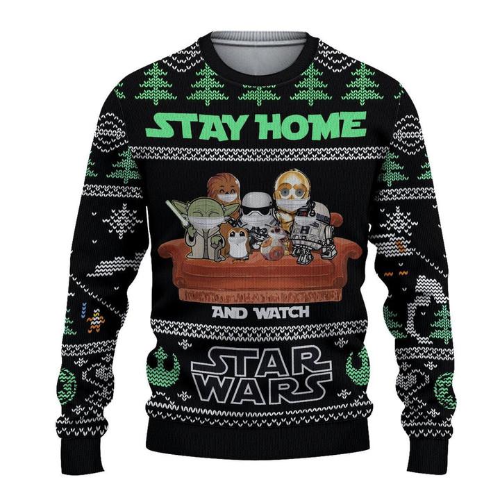 Stay Home Star Wars Ugly Sweater