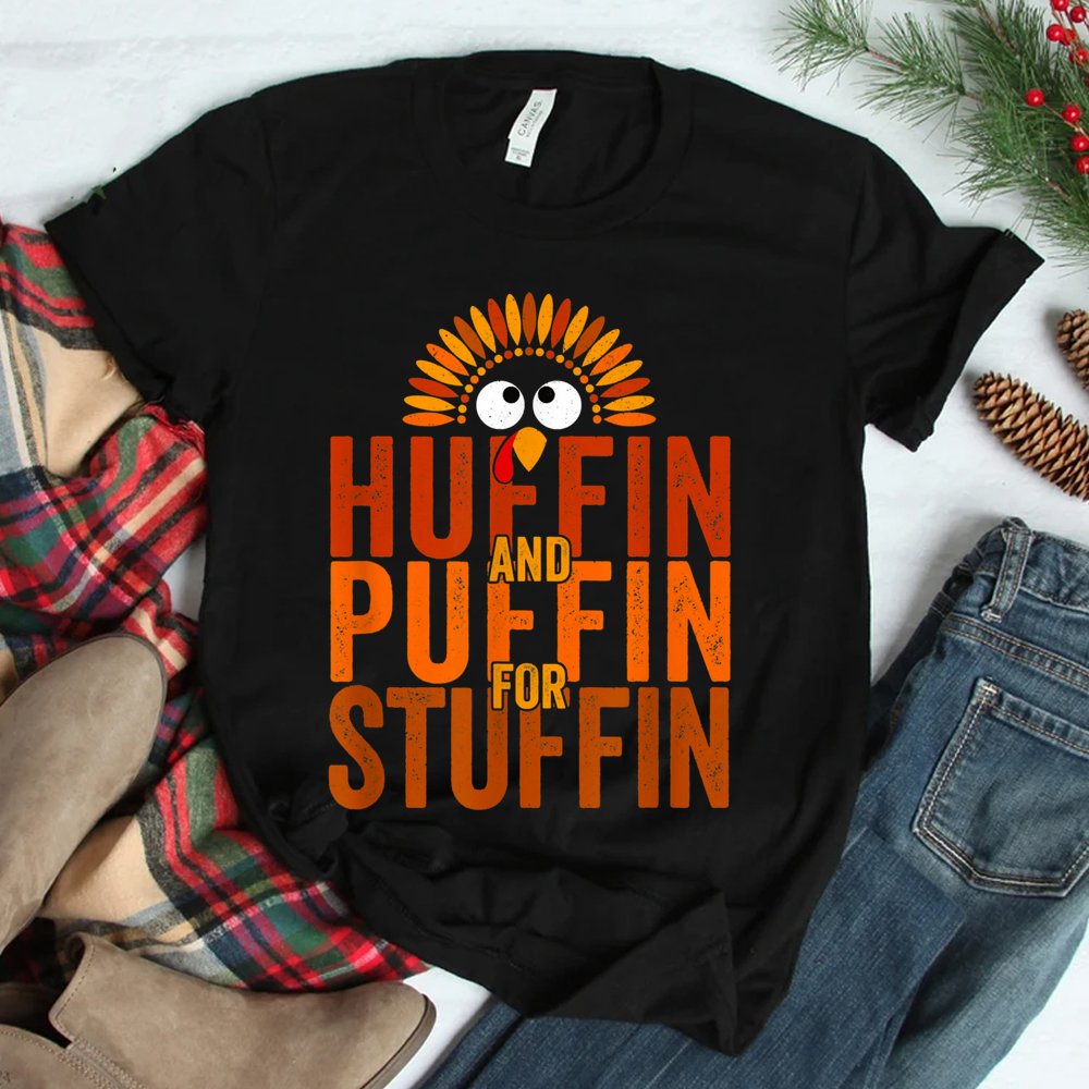 Thanksgiving Run Turkey Trot Huffin And Puffin Chicken Fall Shirt