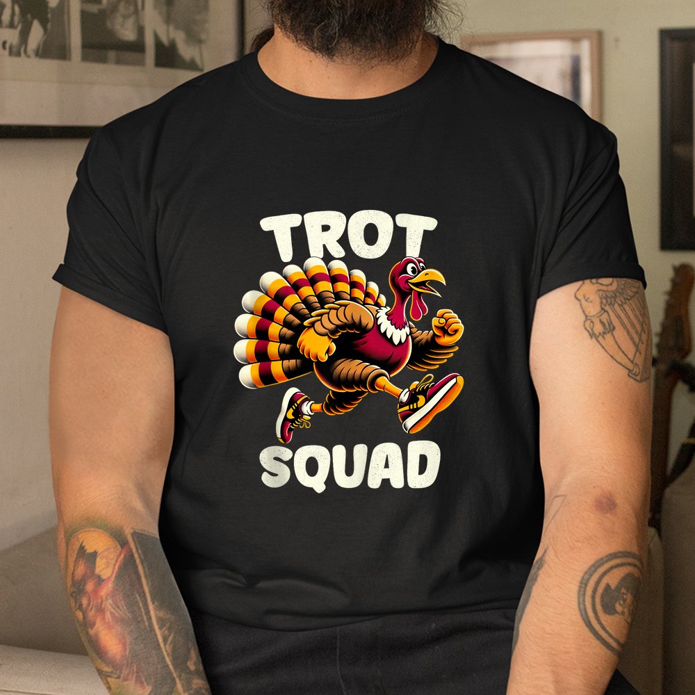 Turkey Trot Squad Runner S Commemorative Thanksgiving Shirt