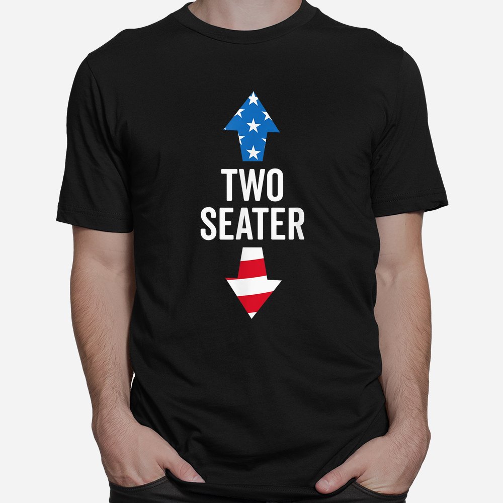 Two Seater USA 2023 White Trash Party Attire Shirt