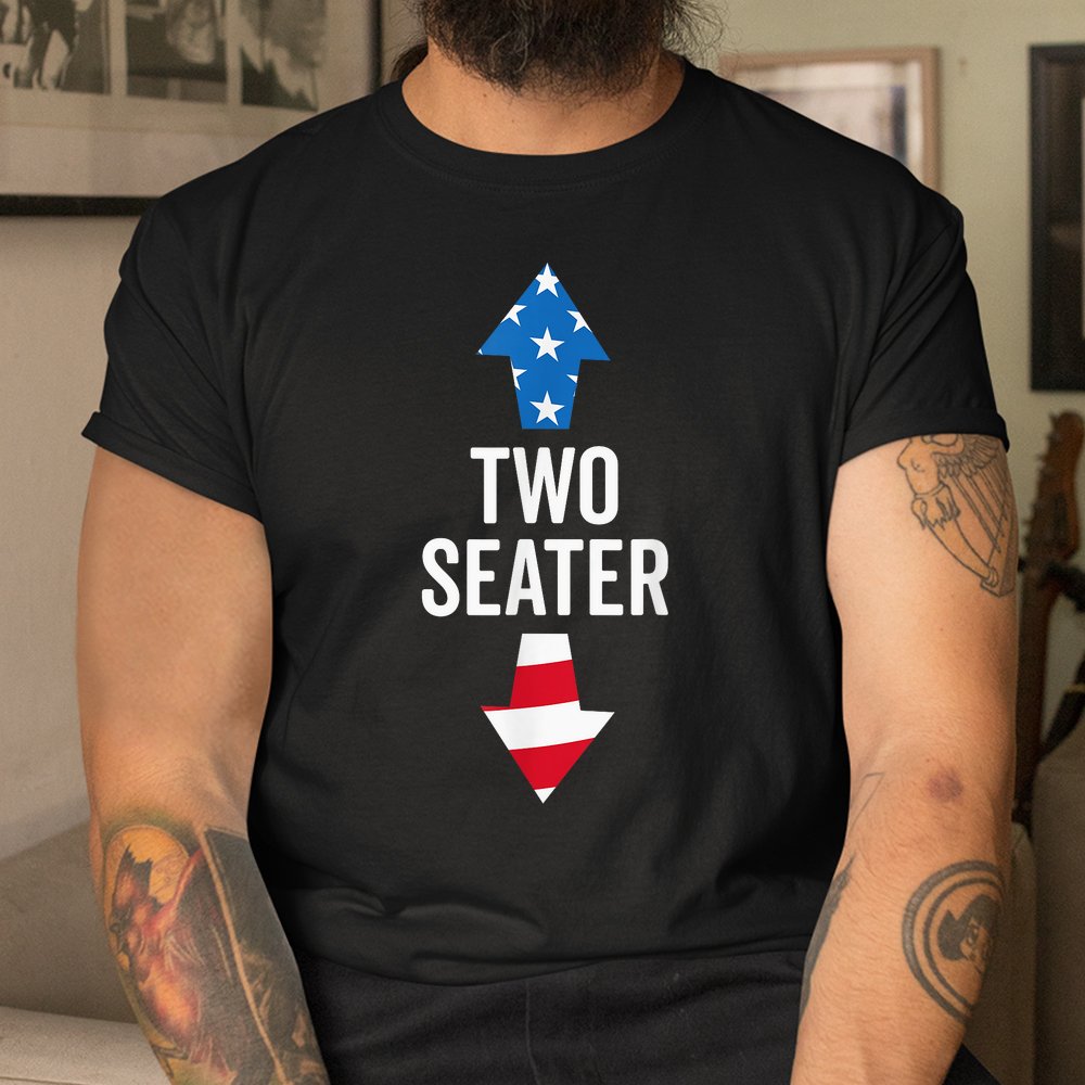 Two Seater USA 2023 White Trash Party Attire Shirt