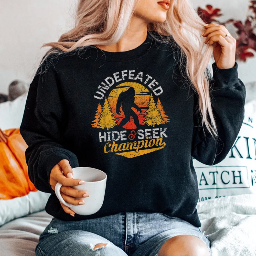 Bigfoot hide deals and seek shirt