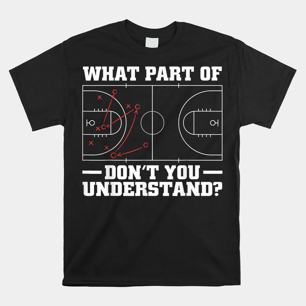 Funny Basketball Coach Tactic Diagram Board Shirt