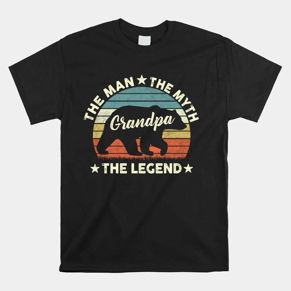 Grandpa Bear The Man Myth Legend Shirt
