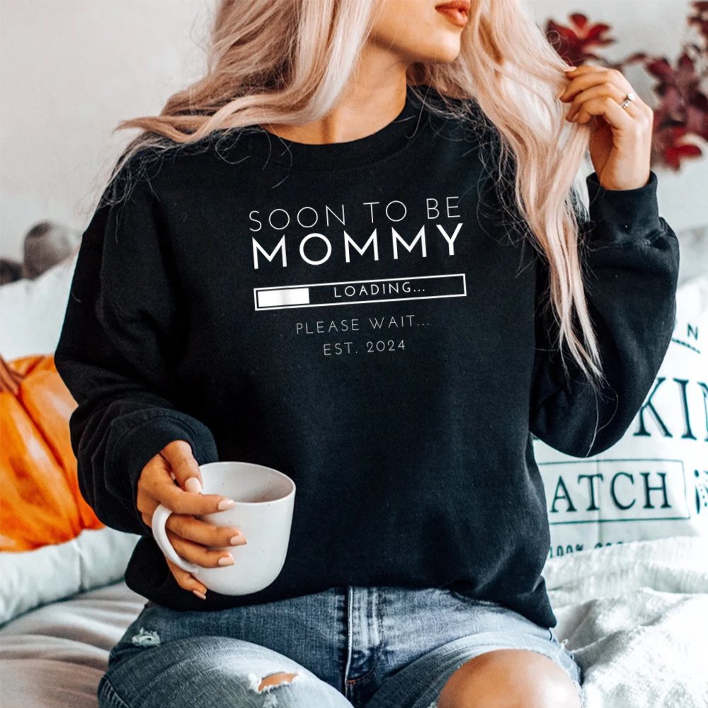 Soon To Be Mommy Est 2024 Promoted To Mom Shirt