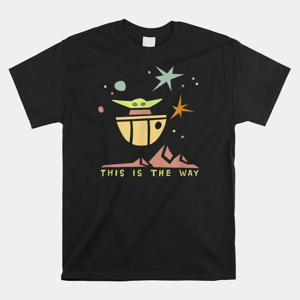 The Mandalorian Grogu In Space Shirt