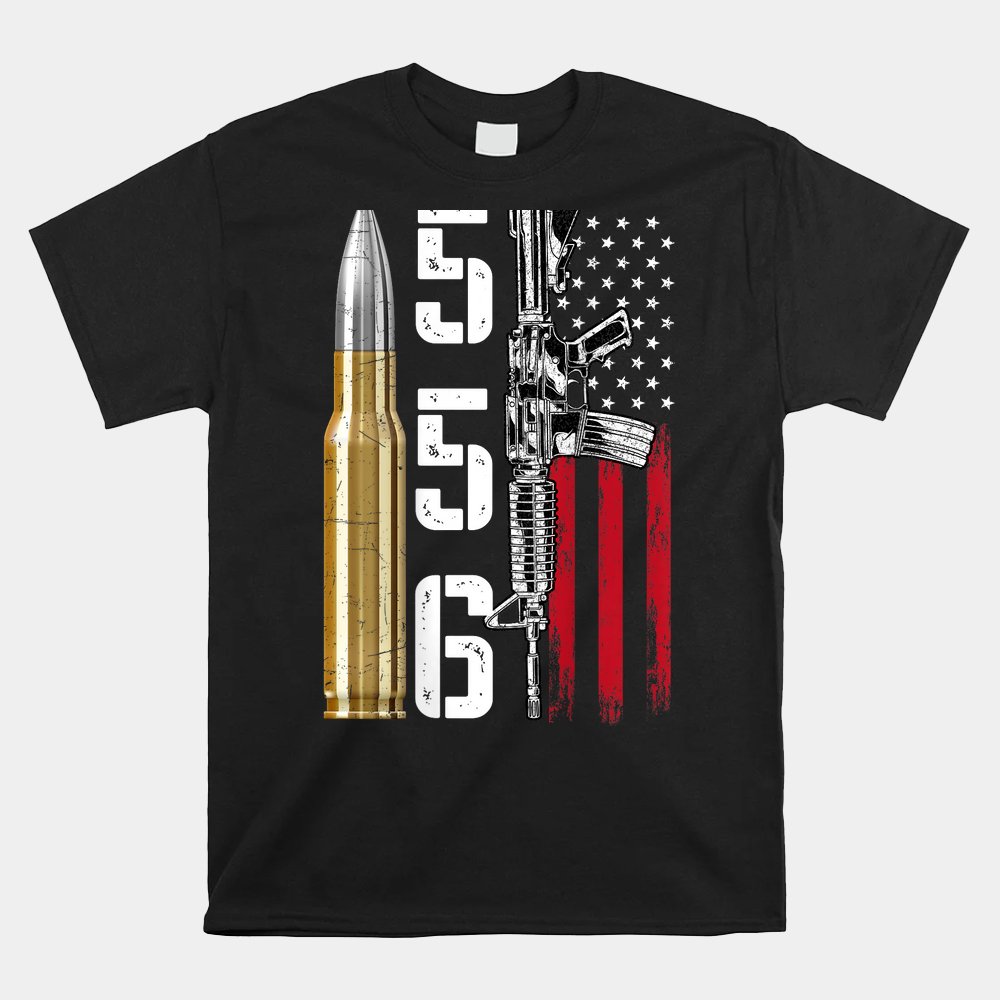 Ar-15 American Flag - Ar15 Rifle Sling Shirt