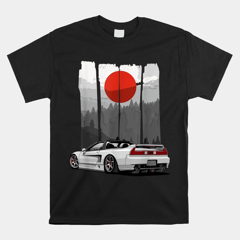 JDM NSX Car Tuning Japan Rising Sun Drift Import Shirt