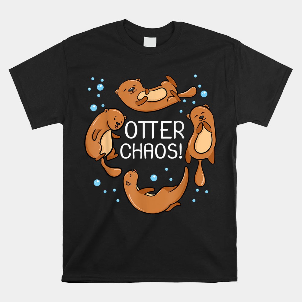 Otter Chaos Cute Sleeping Pajama Shirt
