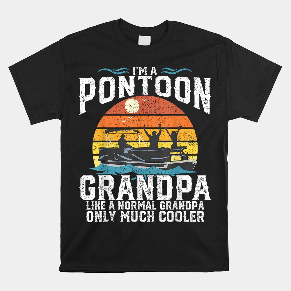 Pontoon Grandpa Captain Shirt