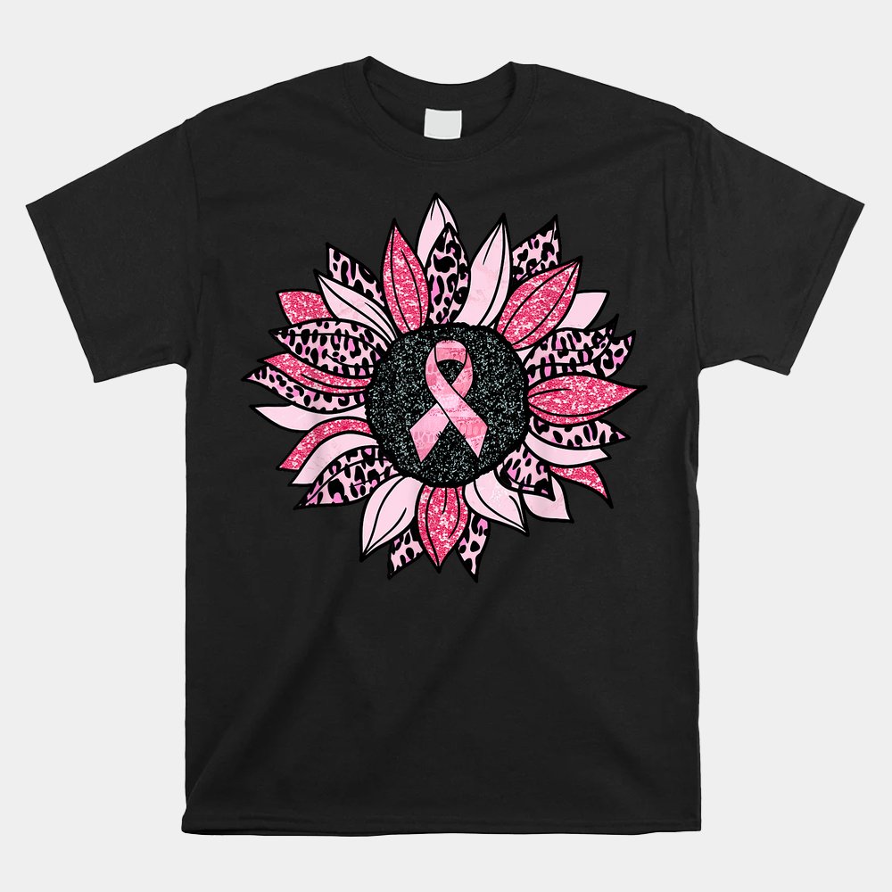 Sunflower Pink Breast Cancer Awareness Shirt