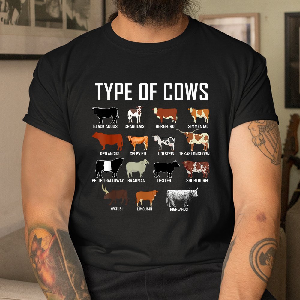 Types Of Cows Shirt