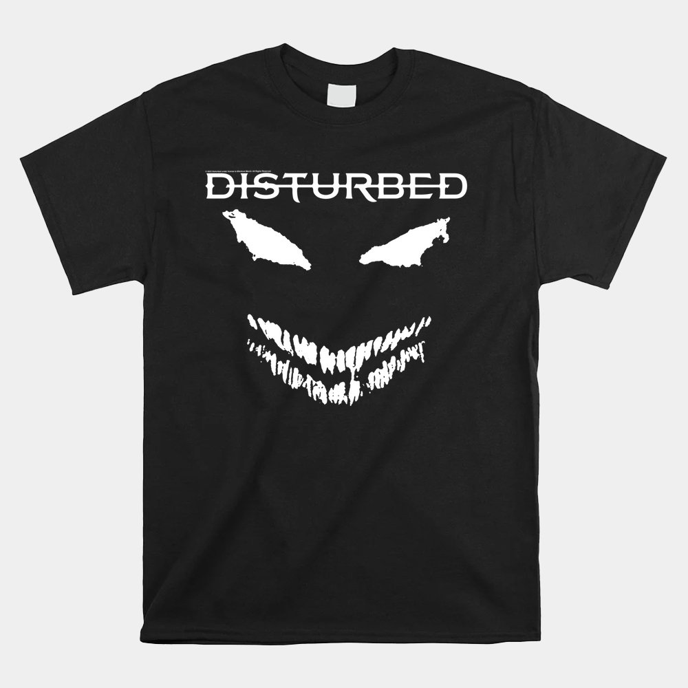 Disturbed Scary Face Candle Shirt