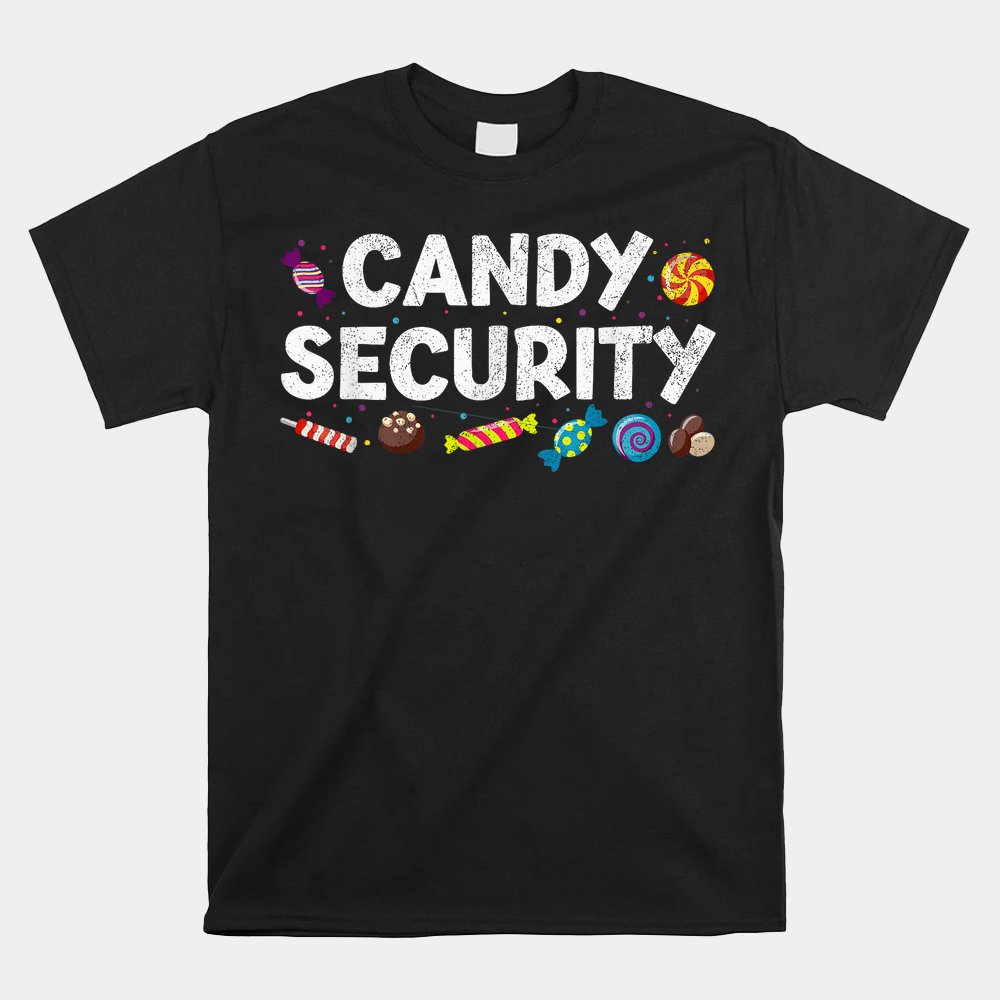 Funny Candy Security Halloween Party Shirt